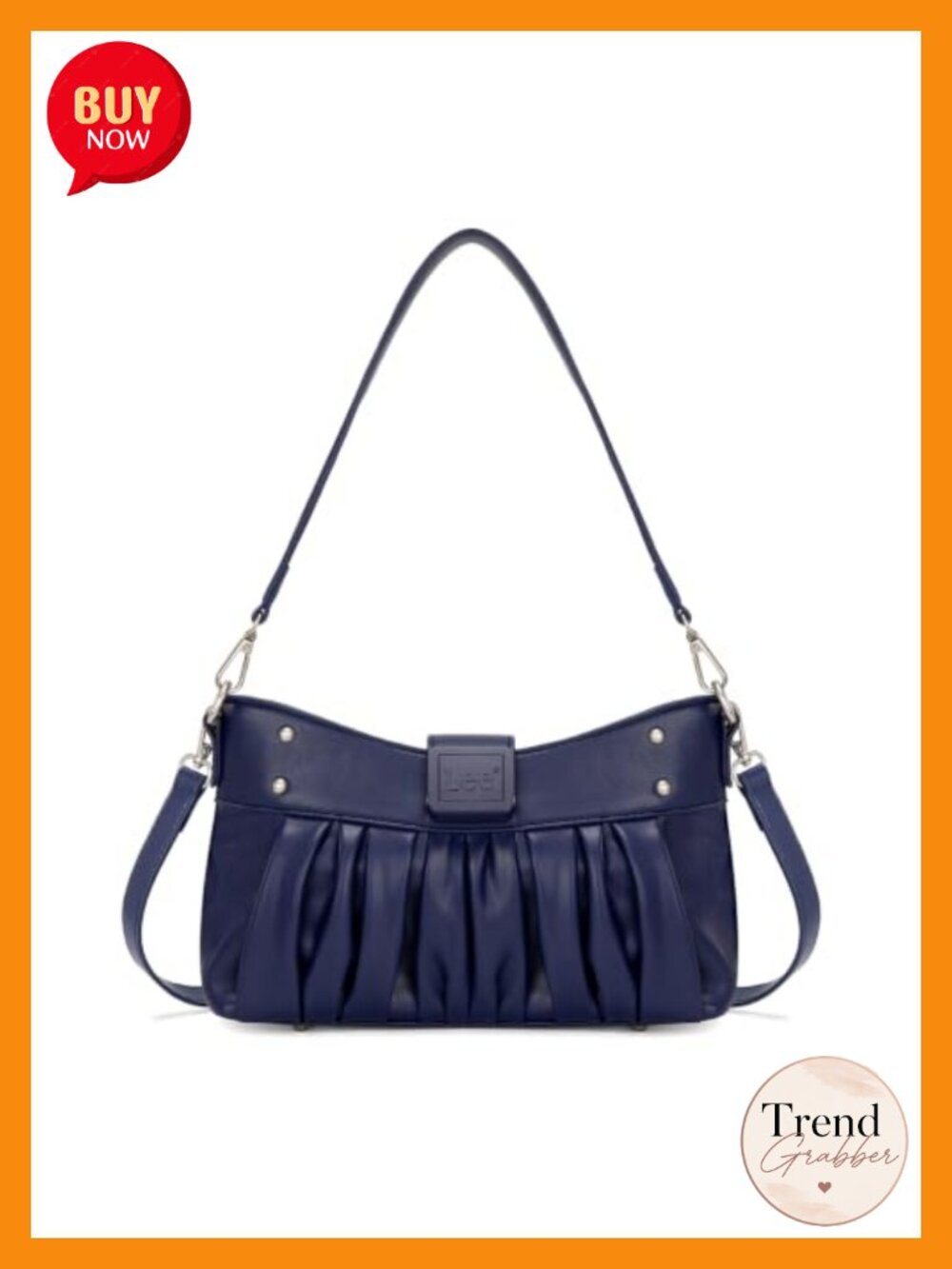 Vegan Leather Small Shoulder Bag Convertible Crossbody Hobo Purse